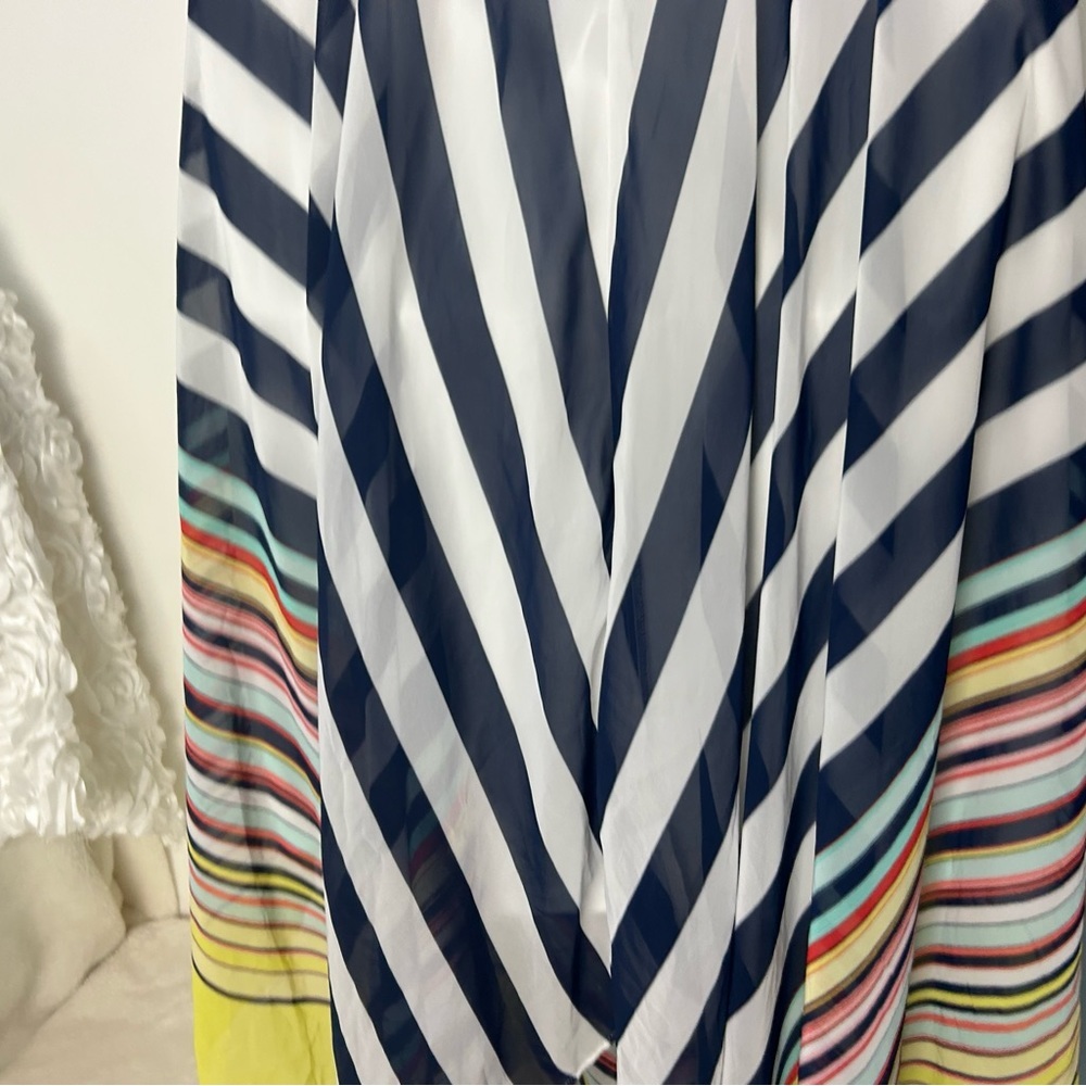 Signature by Robbie Bee‎ Striped Maxi Beach Party Sundress 12 - Picture 8 of 16